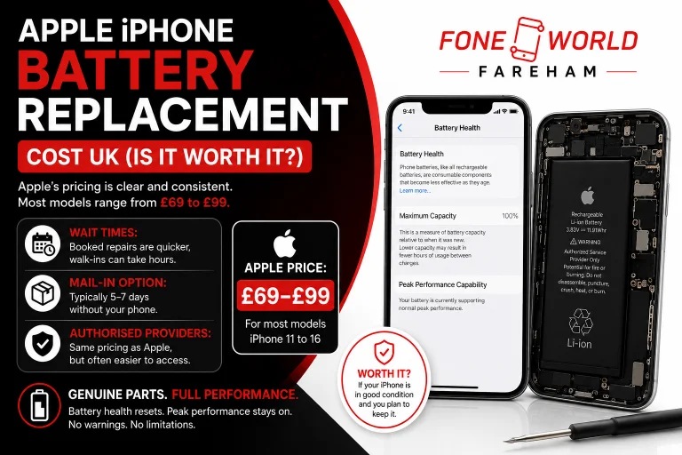 Apple iPhone Battery Replacement Cost UK (Is It Worth It)