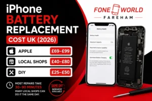 iPhone Battery Replacement Cost UK (2026): Apple vs Local Shops vs DIY